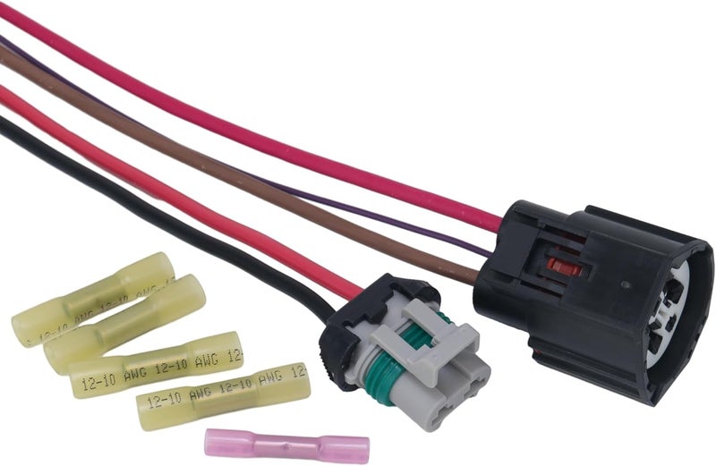AIKEN Cooling Fan Control Relay Module Connector Plug Wire Harness Compatible with Ford Crown Victoria Focus Lincoln Town Car Mercury Grand Marquis Mazda M3 Replace# 902-209, 6W1Z8B658AC. - Image 1